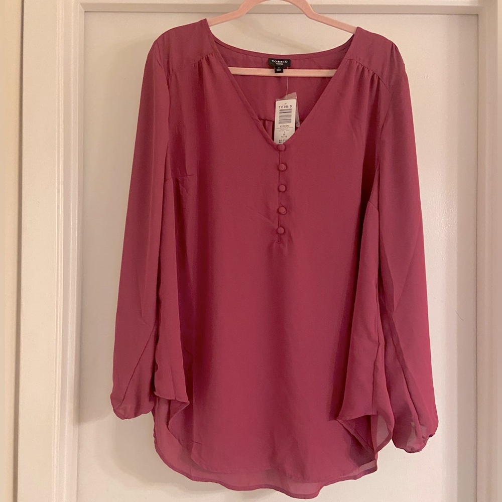 Torrid - Harper Pullover Long Sleeve Tunic, 1X - Picture 4 of 6